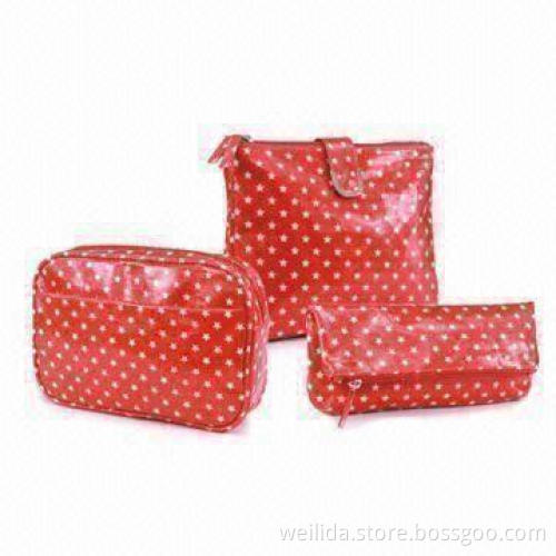 12oz Cotton Cosmetic Bags with Star Pattern and Special Shape